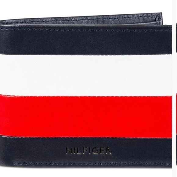 Tommy-hilfiger Men's White and Red Wallet-purses - Picture 1 of 6